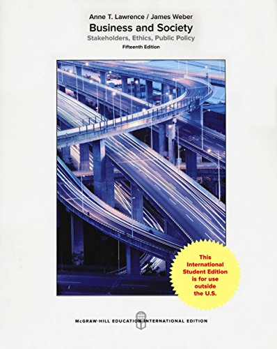 Stock image for Ise Bus & Society: Stakeholders Ethc Public Policy for sale by ThriftBooks-Atlanta