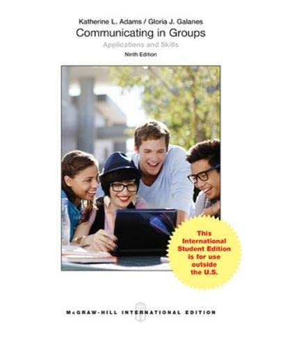 Stock image for Communicating in Groups: Applications and Skills for sale by SecondSale
