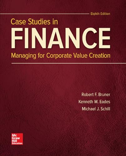 Stock image for Case Studies in Finance (The Mcgraw-hill Education Series in Finance, Insurance, and Real Estate) for sale by Indiana Book Company