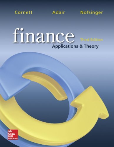 Stock image for Finance: Applications and Theory with Connect Access Card for sale by Wizard Books