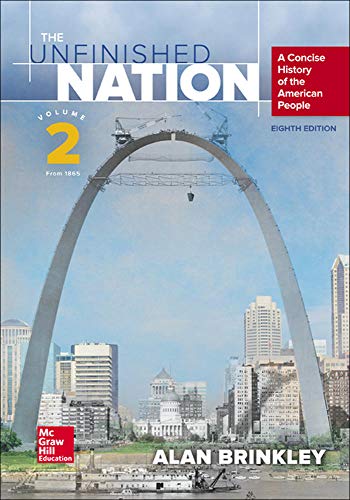 Stock image for The Unfinished Nation: A Concise History of the American People: from 1865: 2 for sale by WorldofBooks