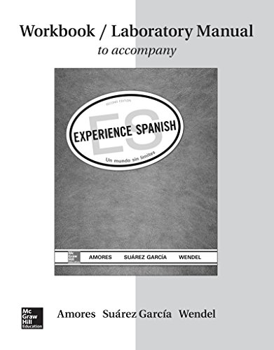 Stock image for Workbook/Lab Manual for Experience Spanish for sale by Irish Booksellers