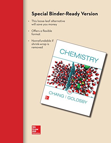 Imagen de archivo de Loose Leaf for Chemistry a la venta por HPB-Red