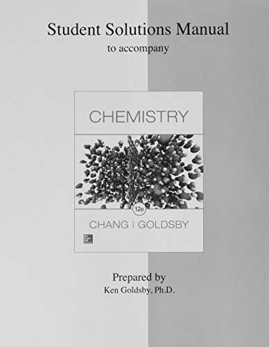 Beispielbild fr Student Solutions Manual for Chemistry zum Verkauf von BooksRun