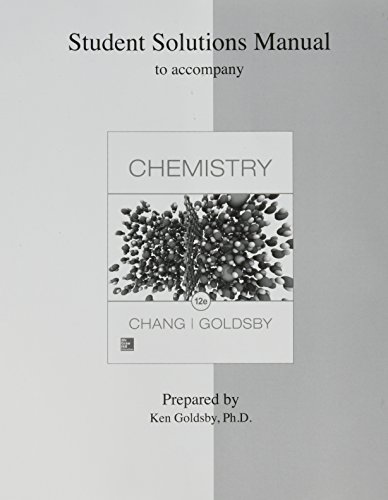 Stock image for Student Solutions Manual for Chemistry for sale by BooksRun