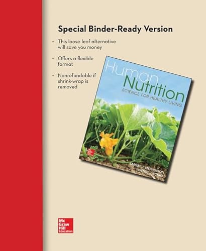 Stock image for Loose Leaf for Human Nutrition: Science for Healthy Living for sale by BooksRun