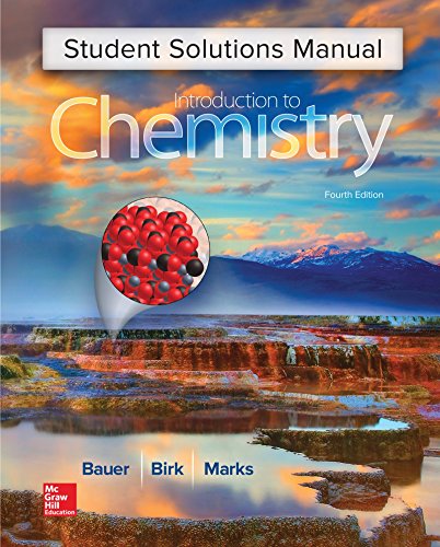 Imagen de archivo de Student Solutions Manual for Introduction to Chemistry a la venta por Wizard Books