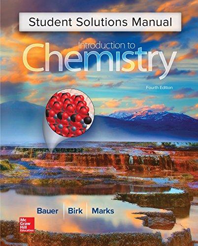 Stock image for Student Solutions Manual for Introduction to Chemistry for sale by GoldenWavesOfBooks