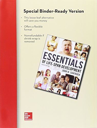 Beispielbild fr Looseleaf for Essentials of Life-Span Development zum Verkauf von Books of the Smoky Mountains