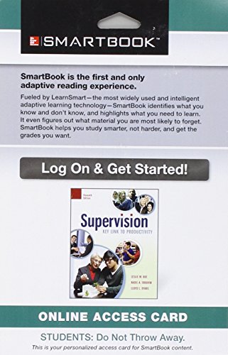 9781259289255: Smartbook Access Card for Supervision