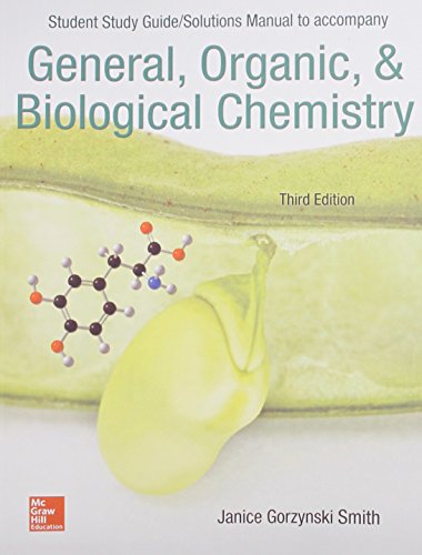 Beispielbild fr Student Study Guide/Solutions Manual to Accompany General, Organic & Biological Chemistry zum Verkauf von ThriftBooks-Dallas