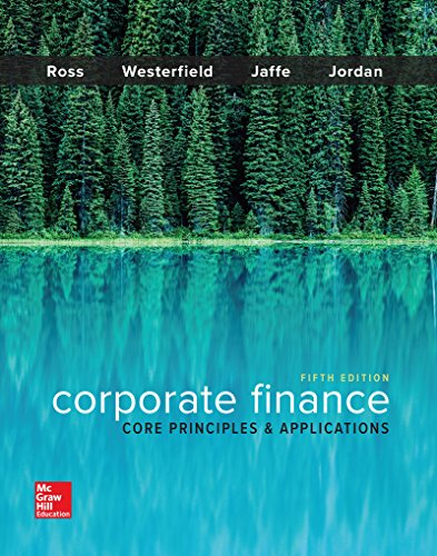 Imagen de archivo de Corporate Finance: Core Principles and Applications (Mcgraw-hill Education Series in Finance, Insurance, and Real Estate) a la venta por GoodwillNI