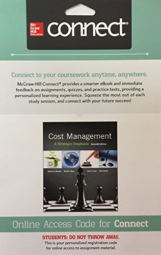 Stock image for Connect 2 Semester Access Card for Cost Management: A Strategic Emphasis for sale by Facetextbooks