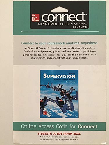 9781259296871: Connect Access Card for Supervision: Concepts and Skill-Building