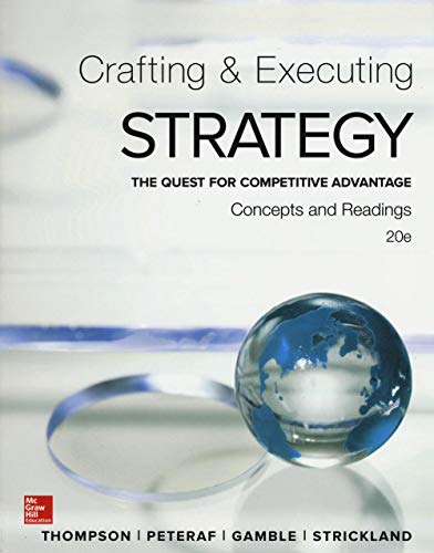 Beispielbild fr Crafting and Executing Strategy: Concepts and Readings zum Verkauf von SecondSale