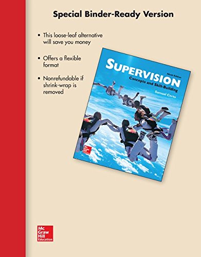 Imagen de archivo de Loose-Leaf for Supervision: Concepts & Skill-Building a la venta por BooksRun