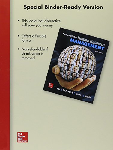 Stock image for Loose-Leaf for Fundamentals of Human Resource Management for sale by Better World Books