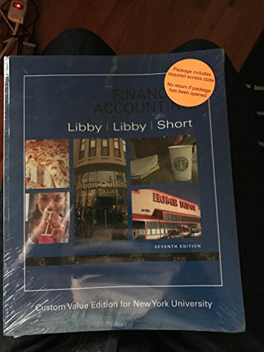 Imagen de archivo de Financial Accounting - NYU Edition a la venta por HPB-Red