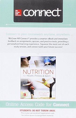 Beispielbild fr Connect 1-Semester Access Card for Nutrition for Health, Fitness and Sport zum Verkauf von SecondSale