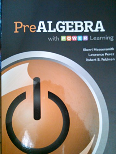 Stock image for PreAlgebra with P.O.W.E.R. learning for sale by ThriftBooks-Atlanta