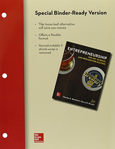Stock image for Loose-Leaf for Entrepreneurship: the Art, Science, and Process for Success, 2e for sale by TextbookRush