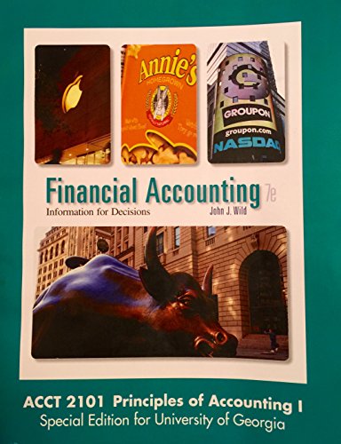 Stock image for Financial Accounting: Information for Decisions, 7e (Special Edition for UGA) for sale by SecondSale