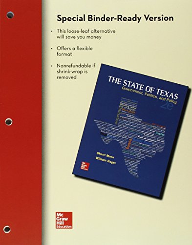 Imagen de archivo de Looseleaf The State of Texas, 2E a la venta por HPB-Red