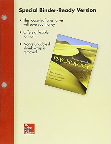 Beispielbild fr Looseleaf for Research Methods in Psychology zum Verkauf von BooksRun