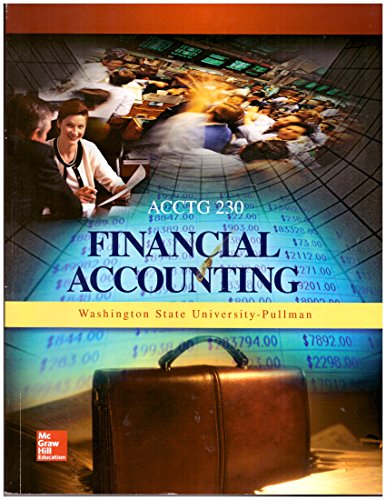 Beispielbild fr Financial Accounting for WSU ACCTG 230 zum Verkauf von SecondSale