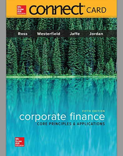 Stock image for Connect Access for Corporate Finance Core for sale by Bulrushed Books