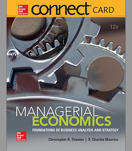 Imagen de archivo de Connect Access Card for Managerial Economics a la venta por Facetextbooks