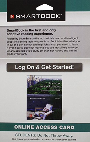 9781259355288: SmartBook Access Card for Focus on Personal Finance