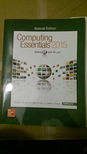 Stock image for Computing Essentials 2015 Special Edition for sale by HPB-Emerald