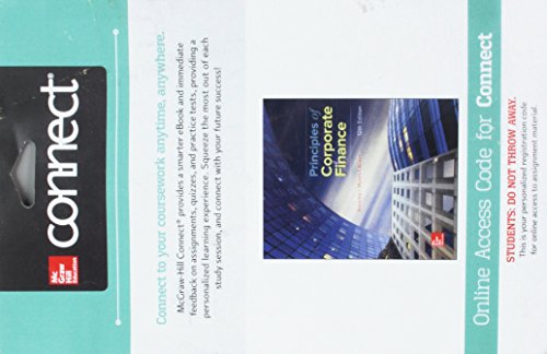 Beispielbild fr Connect 1-Semester Access Card for Principles of Corporate Finance zum Verkauf von Textbooks_Source