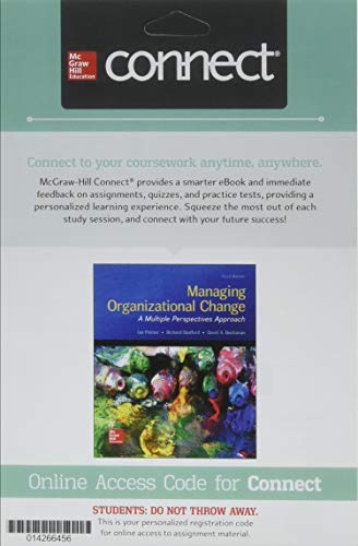 Imagen de archivo de Connect Access Card for Managing Organizational Change a la venta por A Team Books