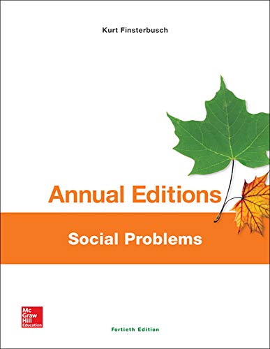Imagen de archivo de Annual Editions: Social Problems, 40/e a la venta por SecondSale