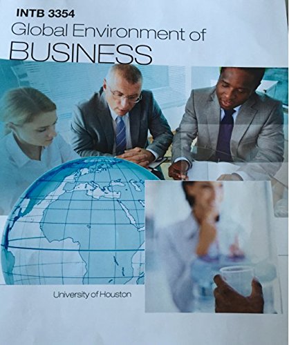 Stock image for Global Environment of Business for sale by HPB-Red