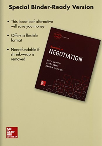 9781259389429: Loose-Leaf for Essentials of Negotiation