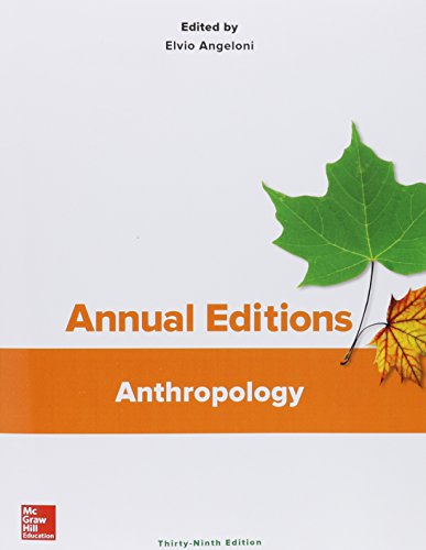 Stock image for Annual Editions: Anthropology, 39/e for sale by Jenson Books Inc