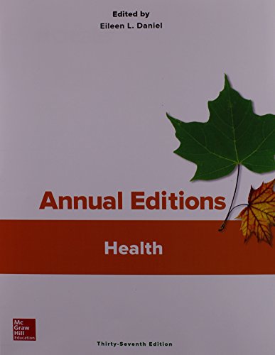 Beispielbild fr Annual Editions: Health, 37/e zum Verkauf von BooksRun