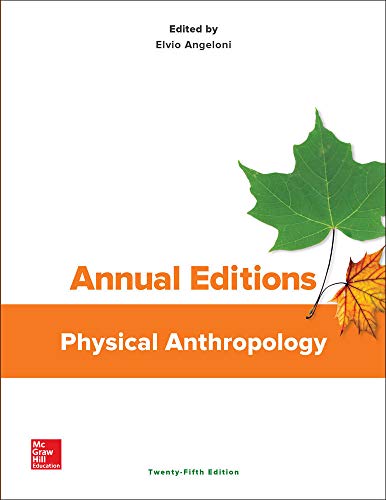 Imagen de archivo de Annual Editions: Physical Anthropology, 25/e a la venta por Better World Books