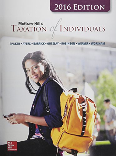 Stock image for McGraw-Hill's Taxation of Individuals, 2016 Edition for sale by HPB-Red
