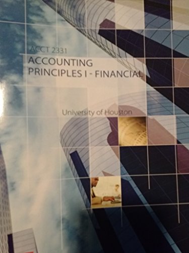 Stock image for ACCT 2331: Accounting Principles 1- financial for sale by HPB-Red