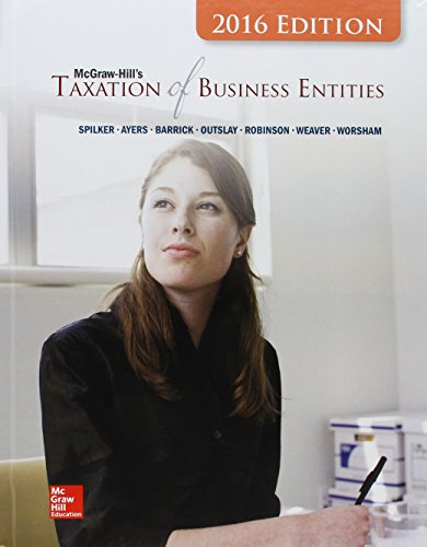 Stock image for McGraw-Hill's Taxation of Business Entities, 2016 Edition for sale by HPB-Red