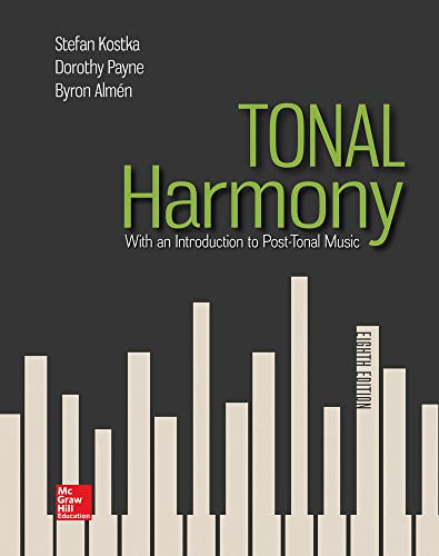 9781259447099: Tonal Harmony: With an Introduction to Post-tonal Music (B&B MUSIC)