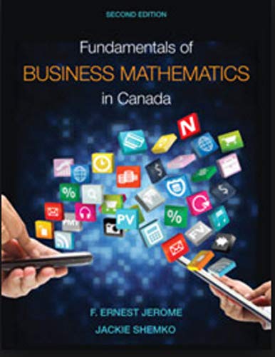 9781259459986: FUNDAMENTALS OF BUSINESS MATHEMATICS IN CANADA Second Edition