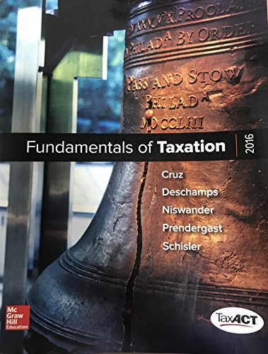 Stock image for Fundamentals of Taxation 2016 for sale by SGS Trading Inc