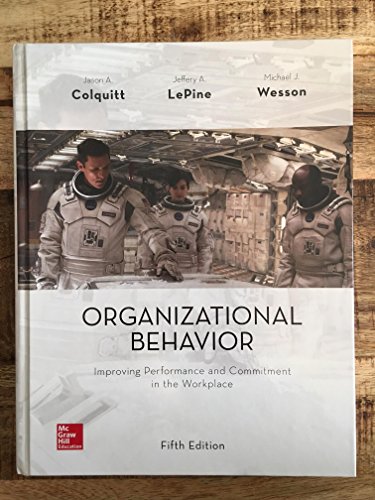 Beispielbild fr Organizational Behavior: Improving Performance and Commitment in the Workplace zum Verkauf von BooksRun