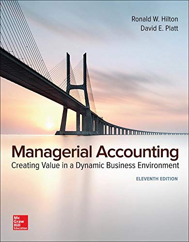 Imagen de archivo de Managerial Accounting: Creating Value in a Dynamic Business Environment a la venta por SecondSale