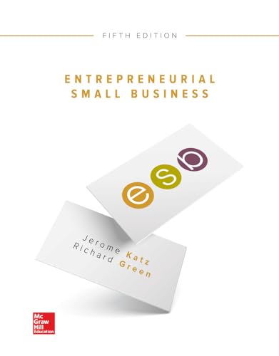 Stock image for Entrepreneurial Small Business for sale by A Team Books